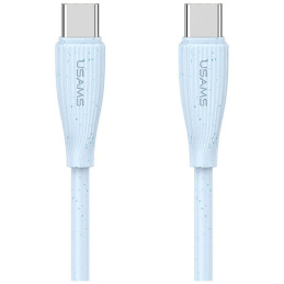 Kabel USAMS Green Series SJ716 60W USB-C na USB-C 1m niebieski