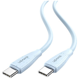 Kabel USAMS Green Series SJ716 60W USB-C na USB-C 1m niebieski