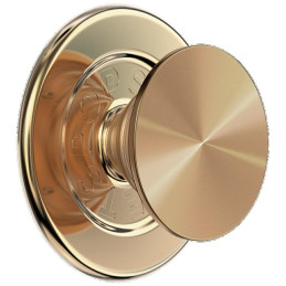 Uchwyt i podstawka do telefonu Popsockets Round Radial Gold Aluminum MagSafe złoty 807259
