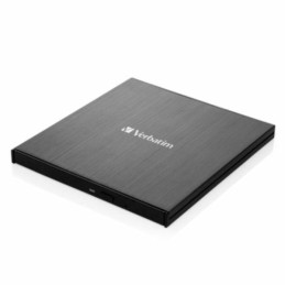 Zewnętrzna nagrywarka Verbatim Slimline Blu-ray + kabel USB-C/USB-A czarny