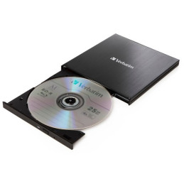 Zewnętrzna nagrywarka Verbatim Slimline Blu-ray + kabel USB 3.0 czarny