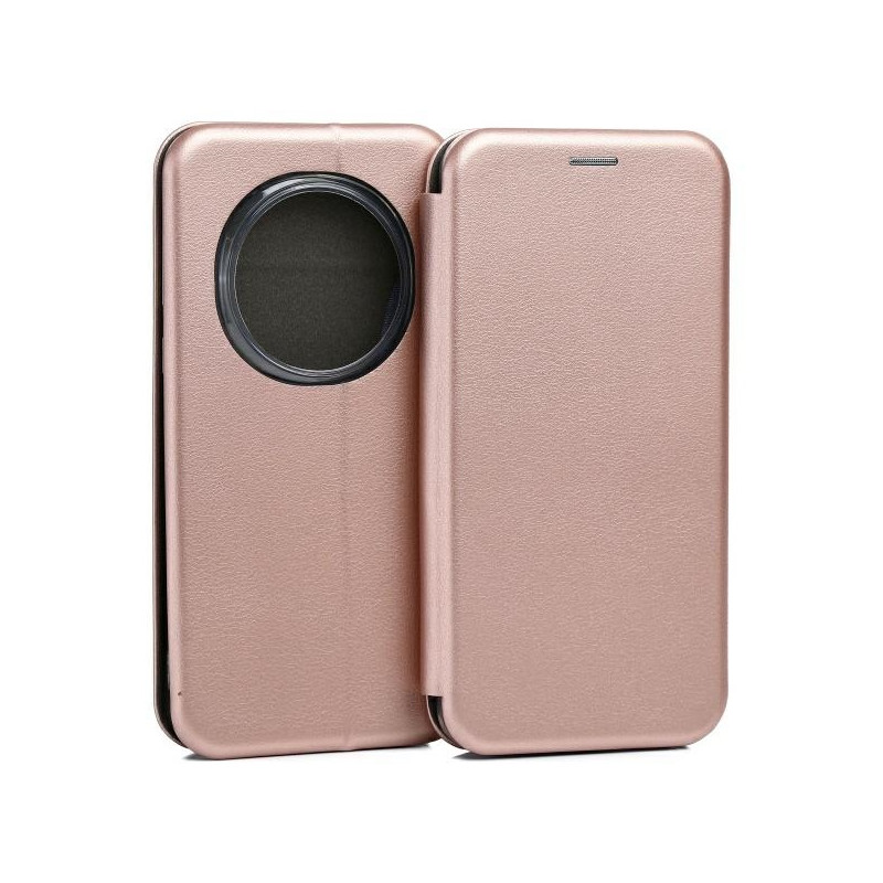 Etui Beline Book Magnetic do Honor Magic7 Pro, różowo-złote