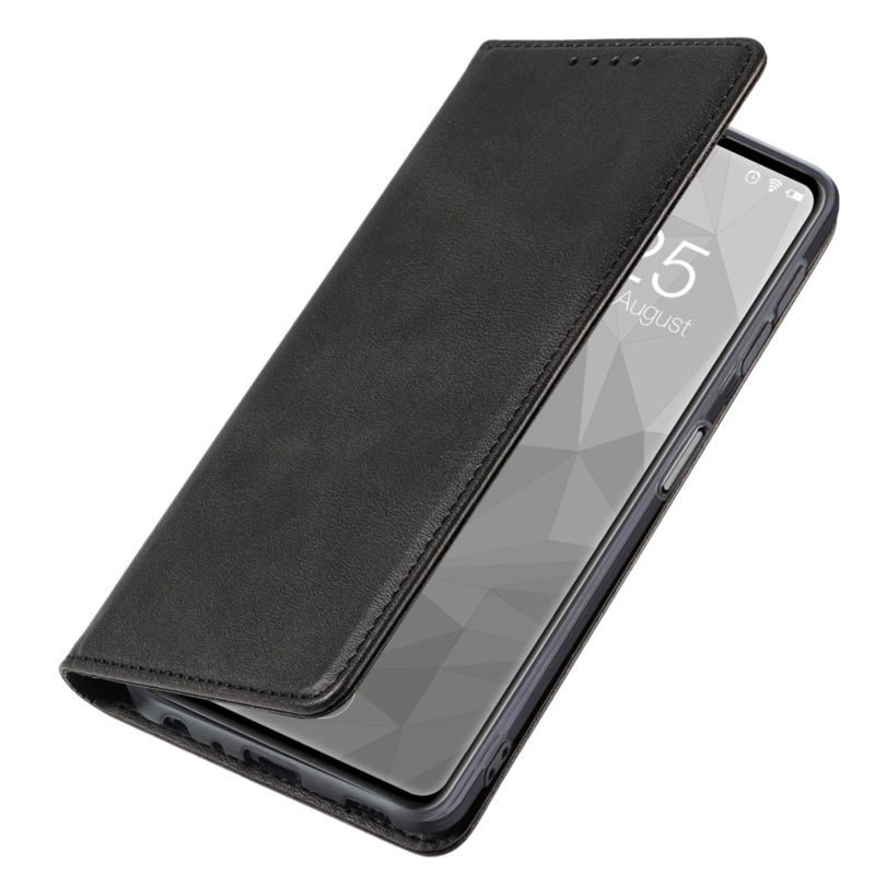 Etui bookcase Marv Wallet do Honor Magic7 Lite, czarne