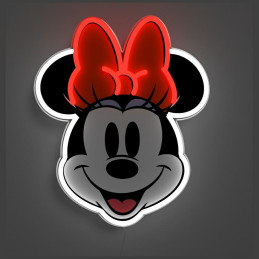 Minimalistyczny neon LED w kształcie Disney Minnie Printed Face