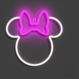 Minimalistyczny neon LED w kształcie Disney Mini Minnie Ears