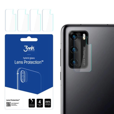 Szkło na obiektyw aparatu 3mk Lens Protection do Huawei P40, 4szt