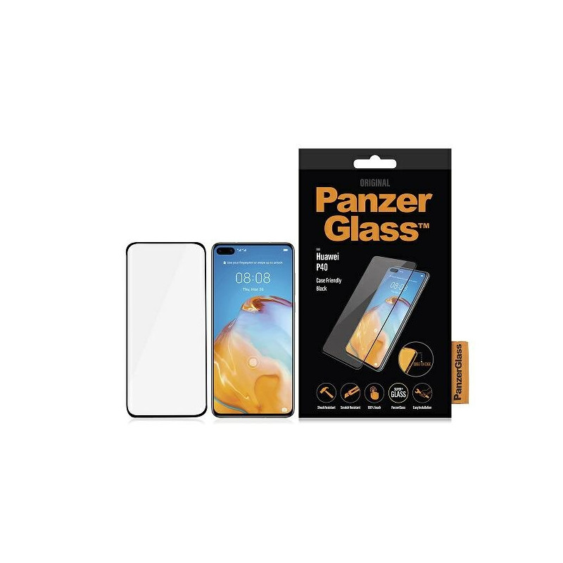 Szkło Hartowane PanzerGlass E2E Super+ do Huawei P40, Case Friendly