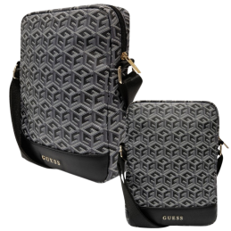 Torebka na ramie Guess GCube Stripe Tablet Bag na tablet/telefon do 10", czarne