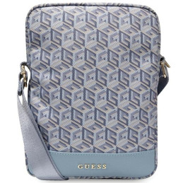 Torebka na ramie Guess GCube Stripe Tablet Bag na tablet/telefon do 10", niebieskie