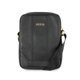Torebka na ramie Guess Saffiano Tablet Bag na tablet/telefon do 10", czarna/black