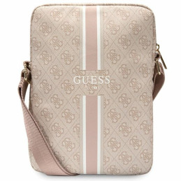 Torebka na ramie Guess 4G Stripes Tablet Bag na laptopa do 10", różowy/pink