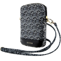 Torebka na ramie Guess Zip GCube Bottom Stripe, czarne