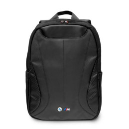 Plecak BMW Carbon&Leather Tricolor na laptopa do 16", czarne