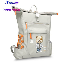 Plecak Nimmy Cool&Cute 2.0 Bear do laptopa szary