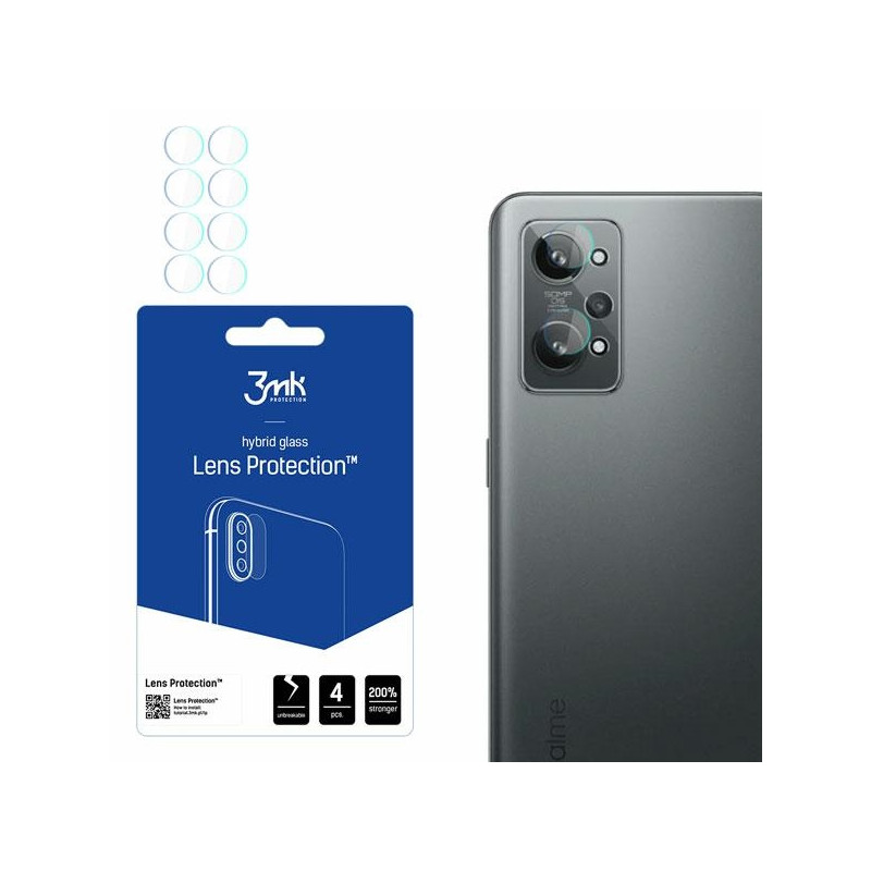 Szkło na obiektyw aparatu 3mk Lens Protection do Realme GT 2 5G, 4szt