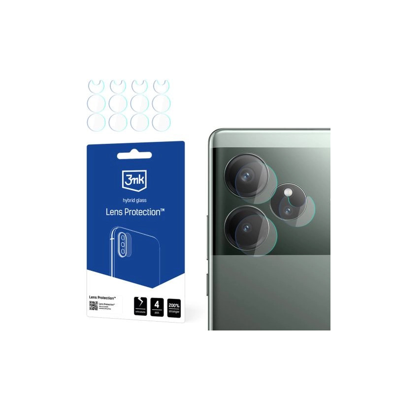 Szkło na obiektyw aparatu 3mk Lens Protection do Realme GT 6, 4szt