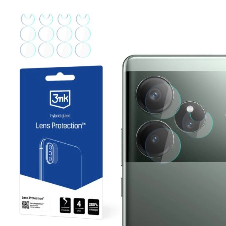 Szkło na obiektyw aparatu 3mk Lens Protection do Realme GT 6, 4szt