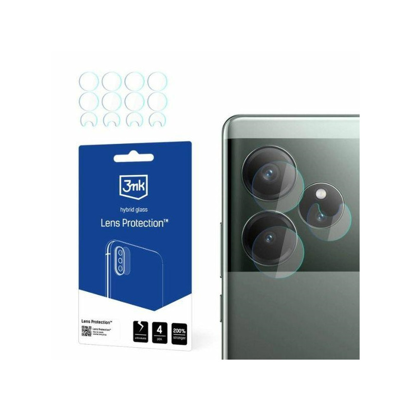 Szkło na obiektyw aparatu 3mk Lens Protection do Realme GT 6T, 4szt