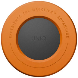 Uchwyt magnetyczny UNIQ SnapMount samoprzylepny pomarańczowy/charcoal