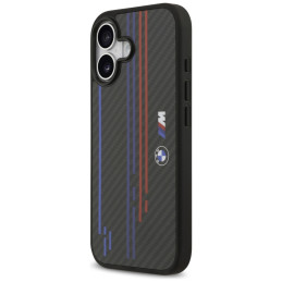 Etui BMW M Kevlar Lines & Logo MagSafe do iPhone 17 czarny