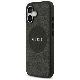 Etui Guess 4G Circle Classic Logo MagSafe do iPhone 17 czarny