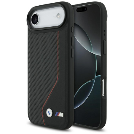 Etui BMW M Carbon Line & Logo MagSafe do iPhone Air czerwony