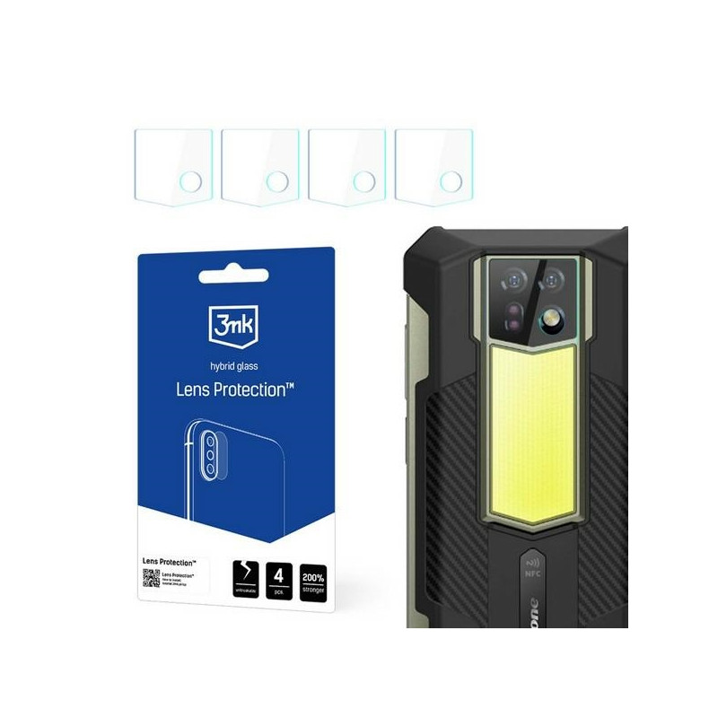 Szkło na obiektyw aparatu 3mk Lens Protection do Ulefone Armor 24, 4szt