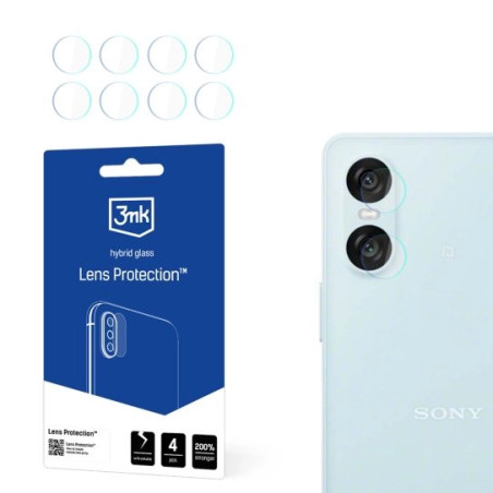 Szkło na obiektyw aparatu 3mk Lens Protection do Sony Xperia 10 VI, 4szt