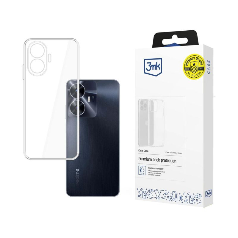 Etui 3MK Clear Case do Realme C55, przezroczyste