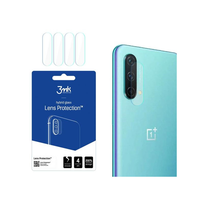 Szkło na obiektyw aparatu 3mk Lens Protection do OnePlus Nord CE 5G, 4szt