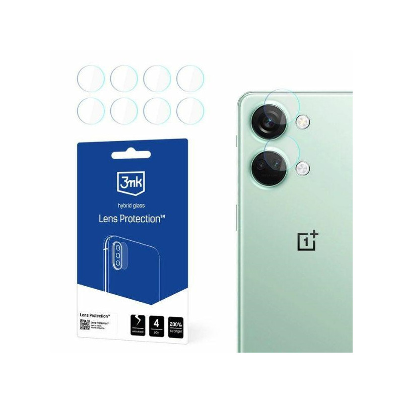 Szkło na obiektyw aparatu 3mk Lens Protection do OnePlus Nord 3 5G, 4szt