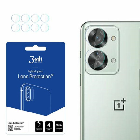 Szkło na obiektyw aparatu 3mk Lens Protection do OnePlus Nord 2T, 4szt 4szt
