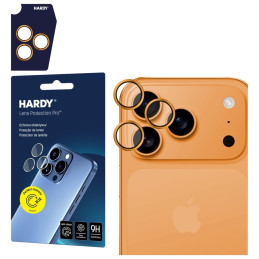 Ochrona na obiektyw aparatu 3MK HARDY Lens Protection Pro do iPhone 17 Pro / 17 Pro Max pomarańczowy