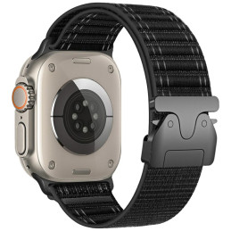 Pasek Beline Woven Nylon Diagonal Style  Parachute do Apple Watch 38/40/41mm czarny