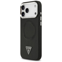 Etui Guess Triangle Logo MagSafe do iPhone 17 Pro czarny