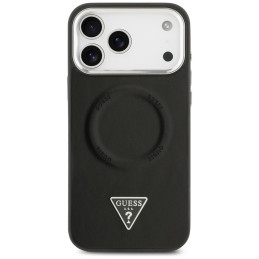 Etui Guess Triangle Logo MagSafe do iPhone 17 Pro czarny