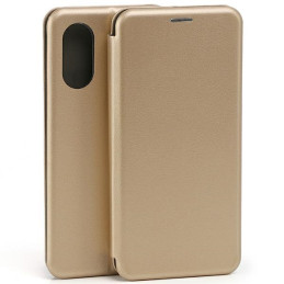 Etui Beline Book Magnetic do Oppo A17 złote