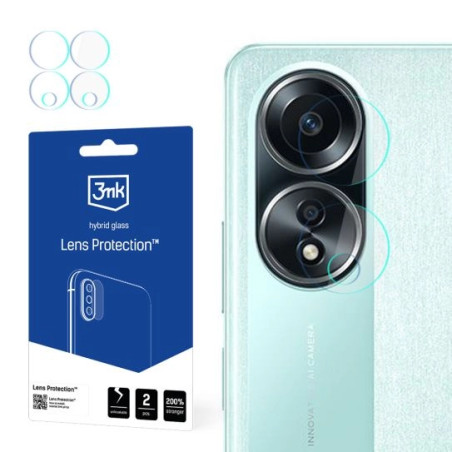 Szkło na obiektyw aparatu 3mk Lens Protection do Oppo A58 4G, 4szt