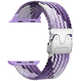 Pasek Beline Woven Nylon Parachute do Apple Watch 42/44/45/49mm fioletowy