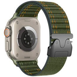 Pasek Beline Woven Nylon Diagonal Style Parachute do Apple Watch 42/44/45/49mm zielony