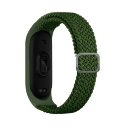 Pasek Beline Textile do Mi Band 7/6/5 zielony