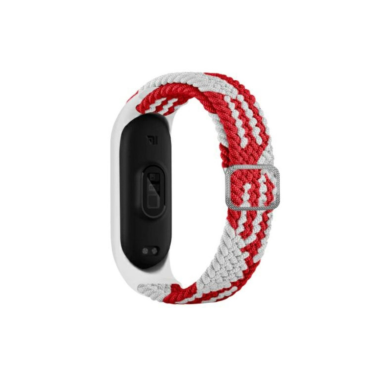 Pasek Beline Textile do Mi Band 7/6/5 czerwony
