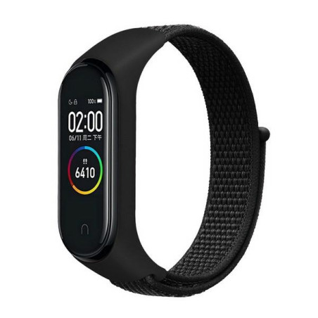 Pasek Beline NylonLoop do Mi Band 7/6/5/4/3 czarny