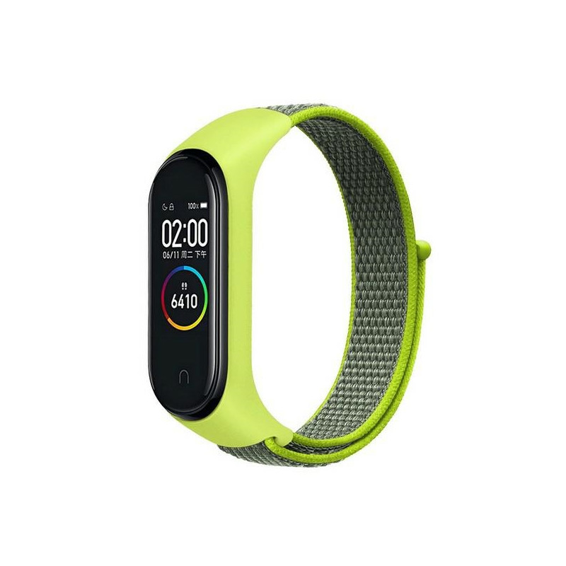 Pasek Beline NylonLoop do Mi Band 7/6/5/4/3 żółty