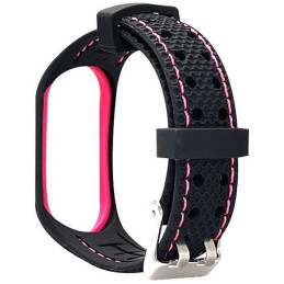 Pasek Beline Sport doo Mi Band 7 czarno-różowy