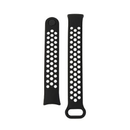 Pasek Beline design do Mi Band 9/8 czarno-biały