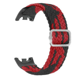 Pasek Beline Nylon do Mi Band 9/8 czarno-czerwony