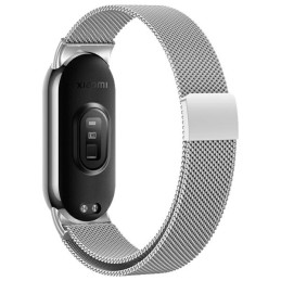 Metalowy pasek Beline Magnetic do Xiaomi Mi Band 9/8 srebrny