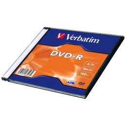 Płyta DVD-R Verbatim 4.7GB 16x AZO srebrny 