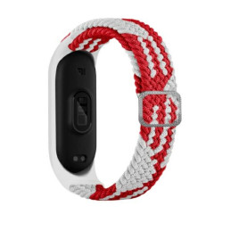 Pasek Beline Textile do Mi Band 3/4 czerwony